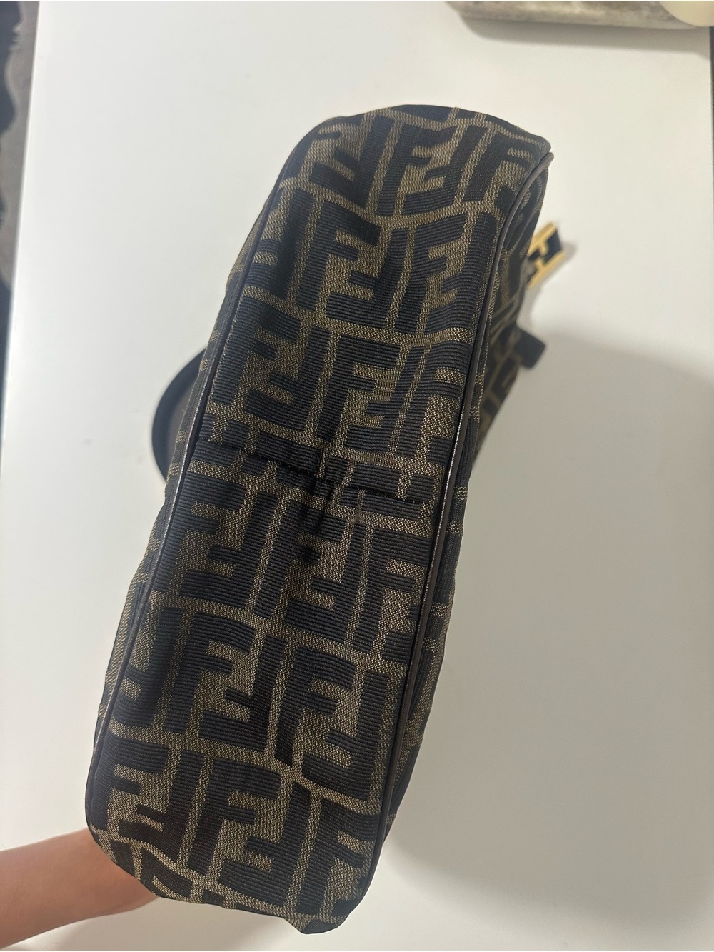 Fendi Zucca Monogram Shoulder Bag - Picture 6 of 6